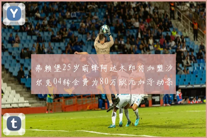 弗赖堡25岁前锋阿达木即将加盟沙尔克04转会费为80万欧元加浮动条件
